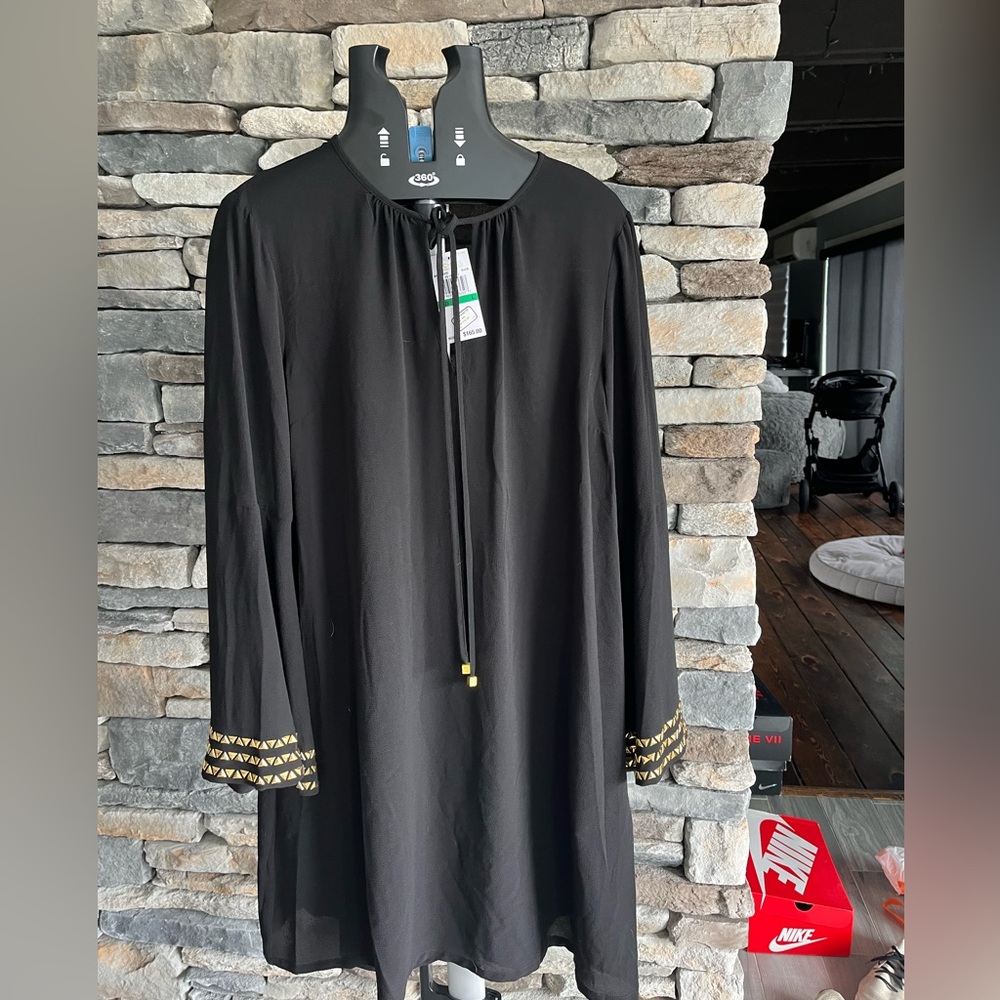 Michael Kors black long sleeve dress